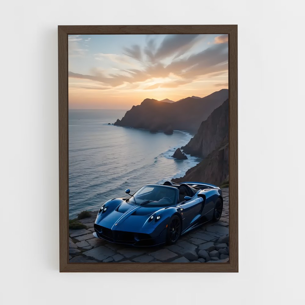 Poster Huayra Blue Ocean – affiche Pagani (vue 5)